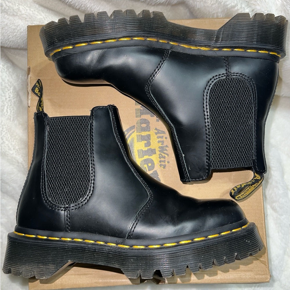 Black Leather Chelsea Boots